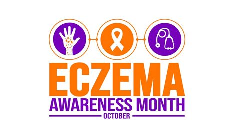 Premium Vector October Is Eczema Awareness Month Awareness Month