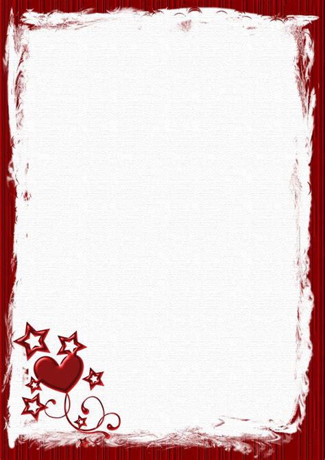 Free Printable Valentine Stationery Borders