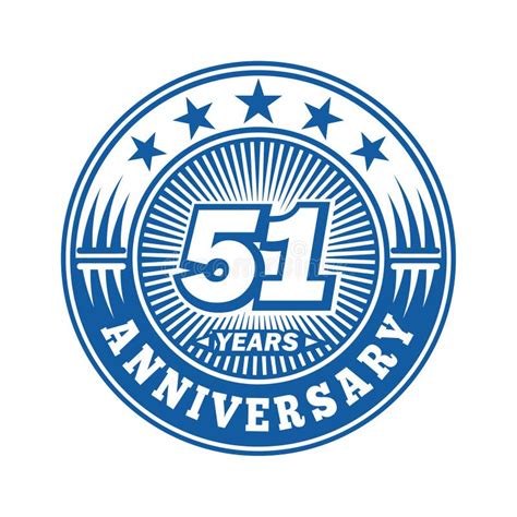 51 Years Anniversary Celebration 51st Anniversary Logo Design 51years