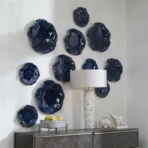 Abella Ceramic Wall Decor Cobalt S3 Uttermost