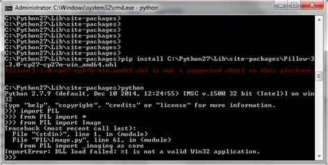 If you manage the installation of python software packages yourself for your workstation, you can easily install pillow using pip; python 2.7 - Cannot install pillow on Windows - Stack Overflow