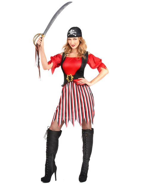 Disfraz De Pirata Para Mujer Rayas Disfraces Adultosy Disfraces