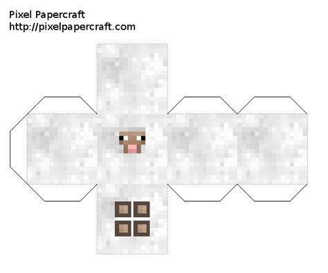 8 Minecraft Papercraft Baby Sheep Paper Crafts
