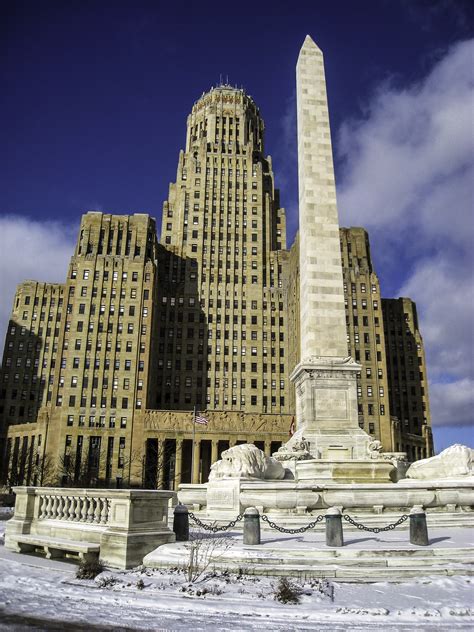 Buffalo City Hall And Mckinley Monument In New York Image Free Stock