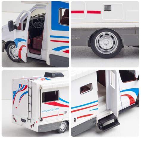 132 Luxury Motorhome Camper Van Model Car Diecast Toy Vehicle With