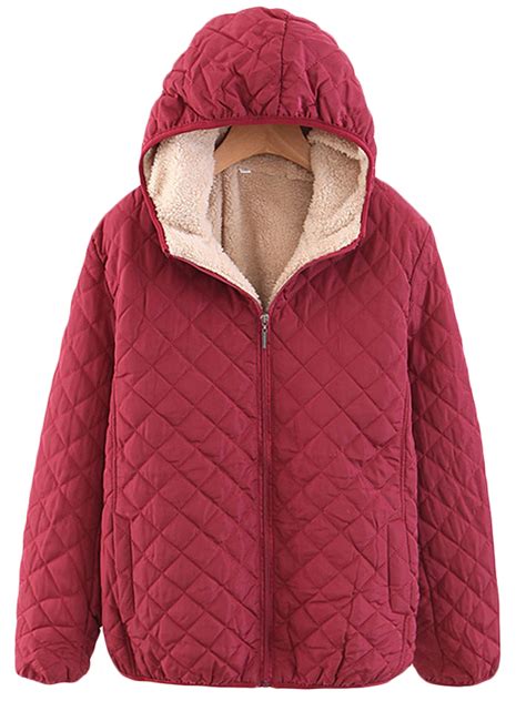 Lallc Womens Fleece Coats Casual Jackets Long Sleeve Winter Thick