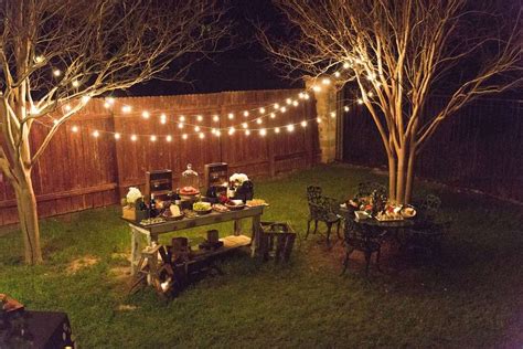 Magical Lighting At A Rustic Outdoor Party See More Party Ideas At
