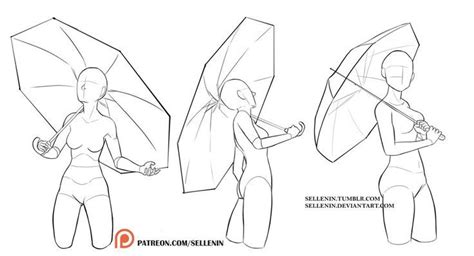 Umbrella Poses By Sellenin Devianta On Deviantart Draw Tutorial