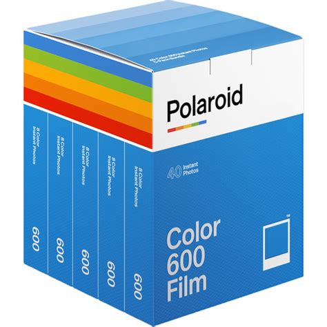 Polaroid Color 600 Instant Film 5 Pack 40 Exposures 006013