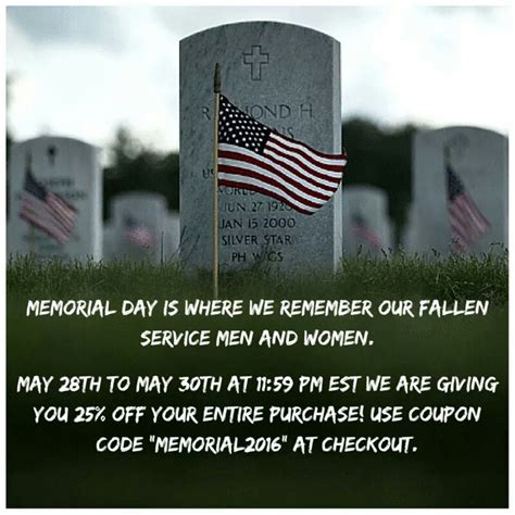 Memorial Day Is Where We Remember Our Fallen Service Men And Women To
