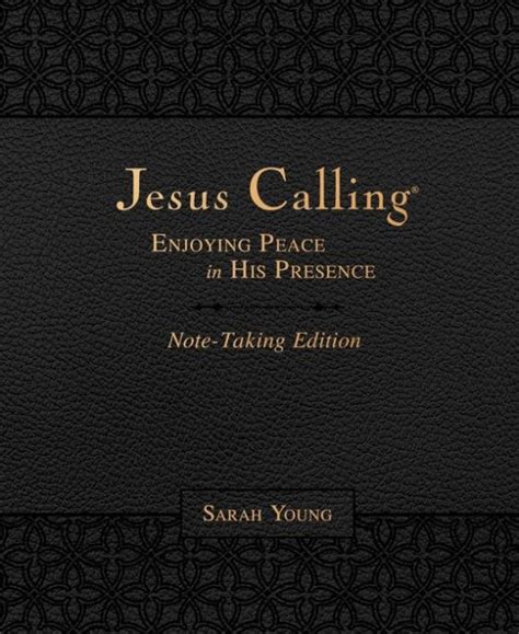 Jesus Calling Note Taking Edition Leathersoft Black With Full