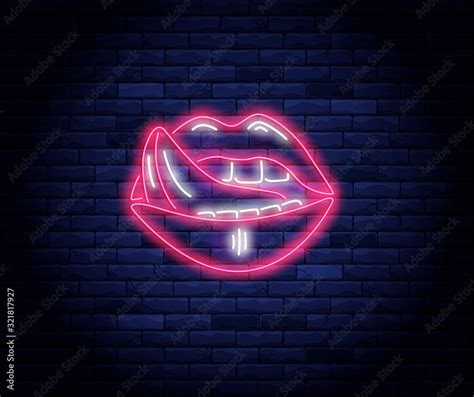 Lips Neon Sign Aesthetics Glow Led Light Neongrand