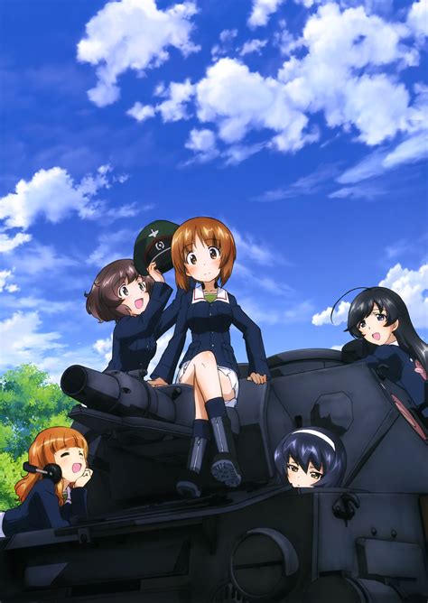 Takebe Saori Akiyama Yukari Nishizumi Miho Reizei Mako And Isuzu Hana Girls Und Panzer Anime
