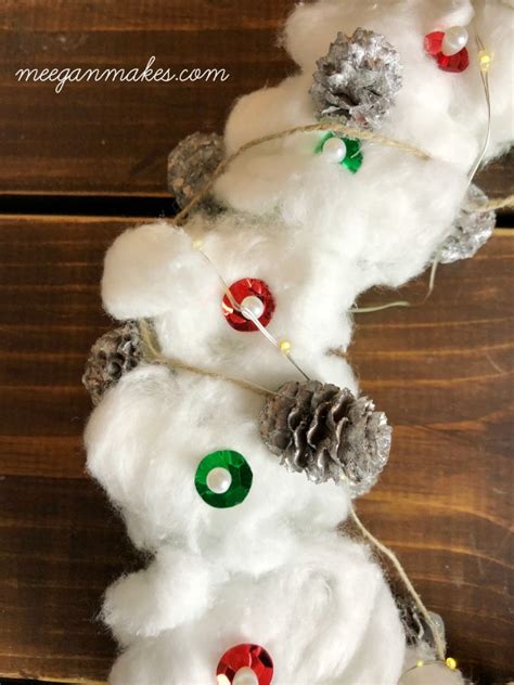 Diy Cotton Ball Rustic Wreath What Meegan Makes