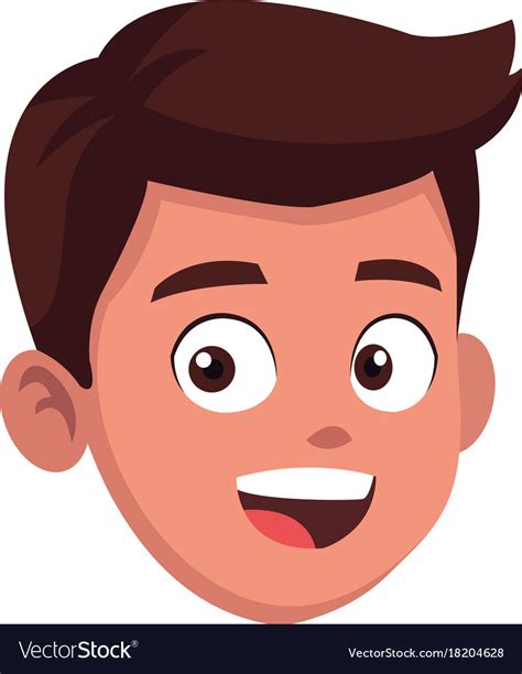 Little Boy Winking Face Cartoon Vector Clipart Friendlystock Ph