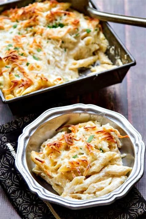 Chicken Alfredo Pasta Bake The Wicked Noodle