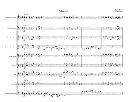 Score and parts jazz ens. Download Whiplash - Arrangement For Jazz Ensemble Sheet Music By Hank Levy - Sheet Music Plus