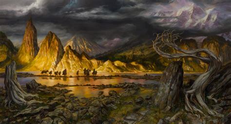 Epic Painting The Fellowship Of The Ring Muddy Colors