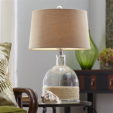 Rope And Glass Lamp Rope Table Lamps Table Lamp Wood Rope Lamp