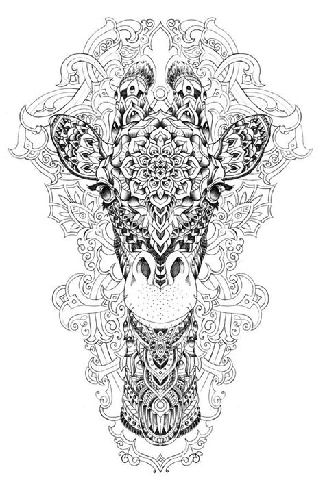 Giraffe By Bioworkz Via Behance Giraffe Coloring Pages Mandala