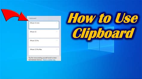 How To Activate Clipboard On Windows 10 Youtube