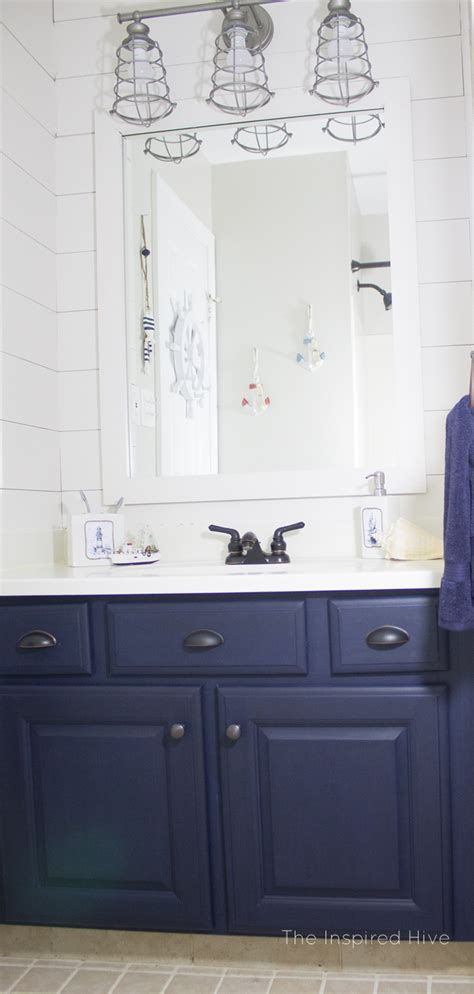 Maybe you would like to learn more about one of these? Nautical Bathroom Makeover | The Inspired Hive