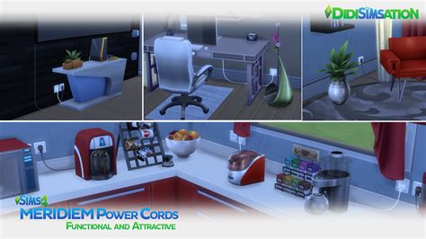 Sims 4 Ccs The Best Meridiem Electrical Set By Didisimsation