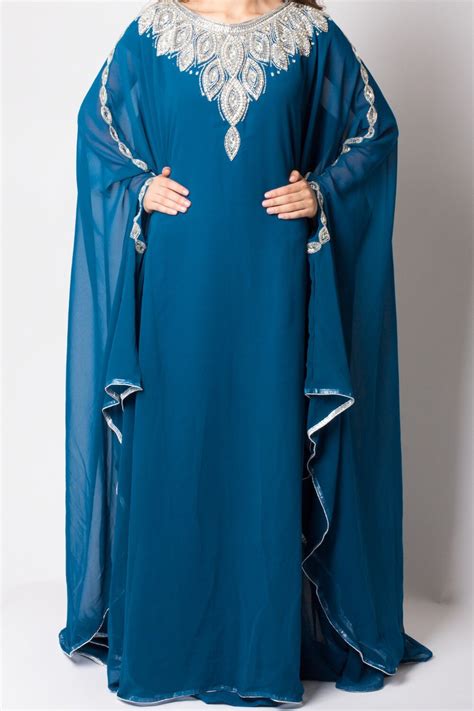 elegant new arrival caftan marocain islamic abaya in dubai evening dresse long sleeve crystal