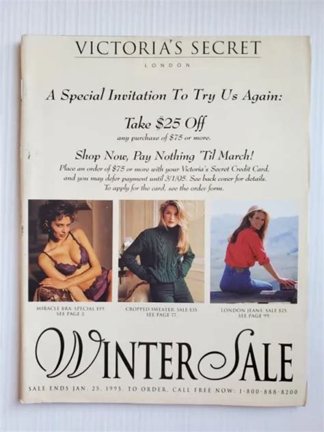 1995 Winter Sale Victorias Secret Catalog Rebecca Romijn Stephanie
