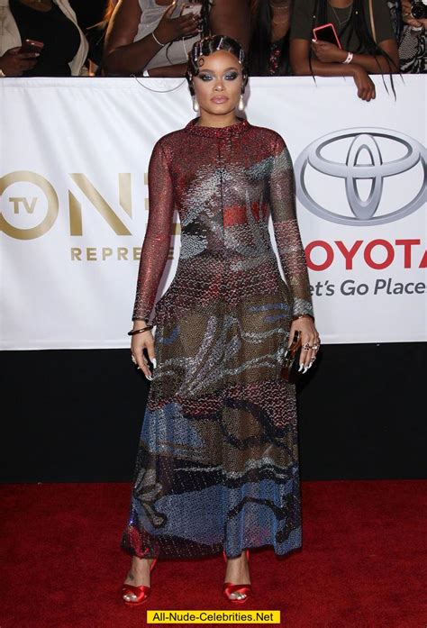 Andra Day In See Through Dress Paparazzi Photos