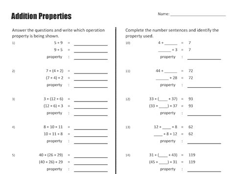 Associative Property Of Multiplication Worksheets 3rd Grade Free
