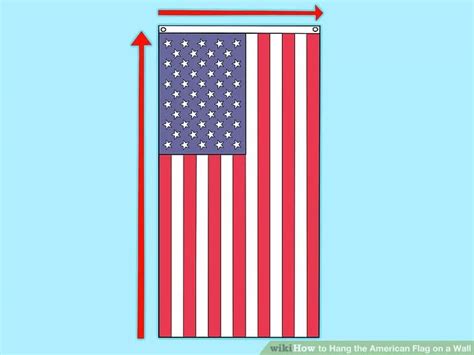 3 Ways To Hang The American Flag On A Wall Wikihow Hanging Flags