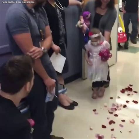 this 4 year old cancer patient ‘married her favourite nurse 9gag