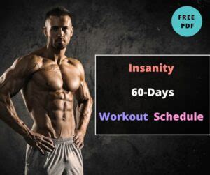 Insanity Workout Schedule Calendar Free PDF Buildingbeast