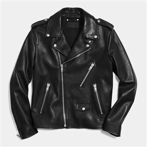 Coach Motorcycle Jacket In Black For Men Lyst