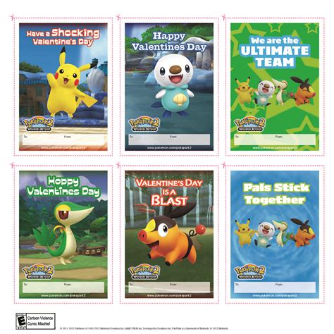 Printable Pokemon Valentine Cards Customize And Print