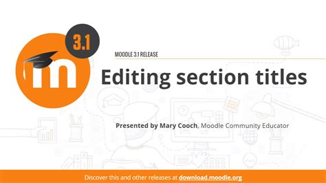 Editing Section Titles In Moodle 31 Youtube