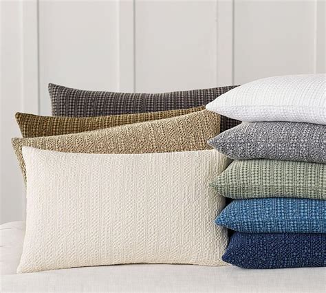 Update your interior decor with stylistic decorative and throw pillows. Honeycomb Lumbar Pillow Cover | Pottery Barn CA