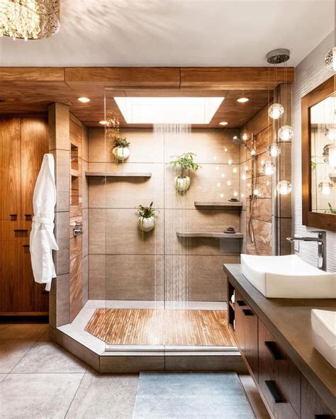 Bathroom Decor Idea A Natural Bathroom Design With Plenty Of Wood And