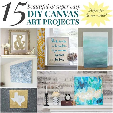15 Beautiful And Super Easy Diy Canvas Art Projects For The