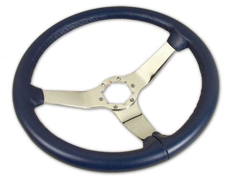 1977 1979 Corvette Steering Wheel Leather With Chrome Spokes With