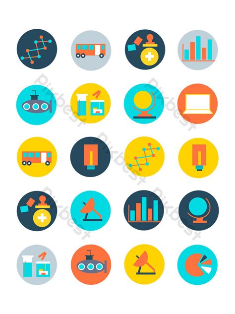 Flat Technology Icons Png Images Psd Free Download Pikbest