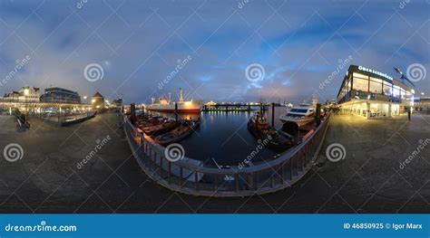 Hamburg 360 Degree Panorama Street View Editorial Image Image Of Hall