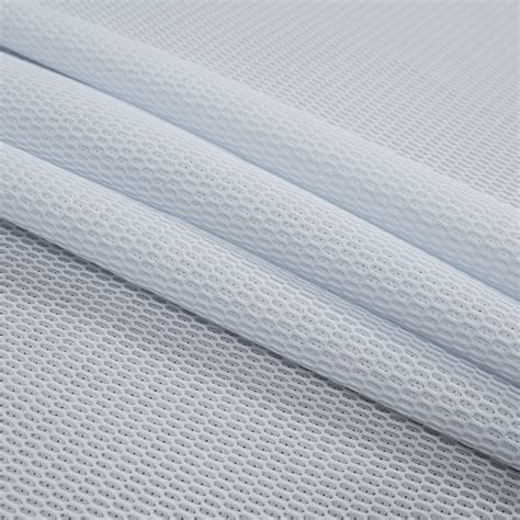 White Novelty Spacer Mesh With Oval Design