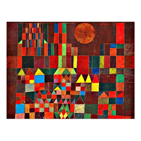 Klee Castle And Sun Postcard Paul Klee Paul Klee Art Paul Klee