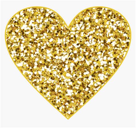 Gold Glitter Heart Png Bruin Blog