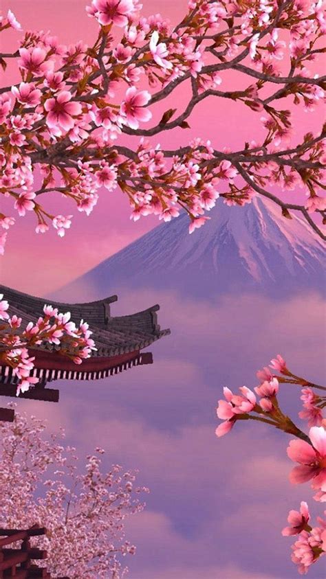 Japanese Pink Tree Aesthetic Wallpapers Wallpaper Cave