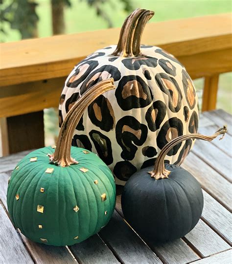 Easy Leopard Painted Pumpkin