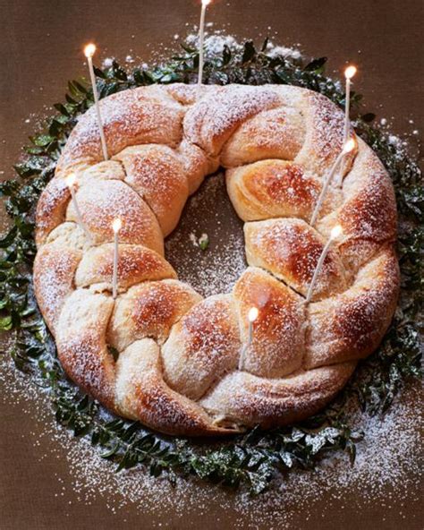 This recipe will make one christmas wreath. Cardamom Coffee Bread Wreath | Sweet Paul Magazine