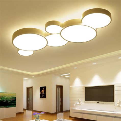 Changing color modern room furniture with led lighting design. Aliexpress.com : Buy 2017 Led Ceiling Lights For Home ...